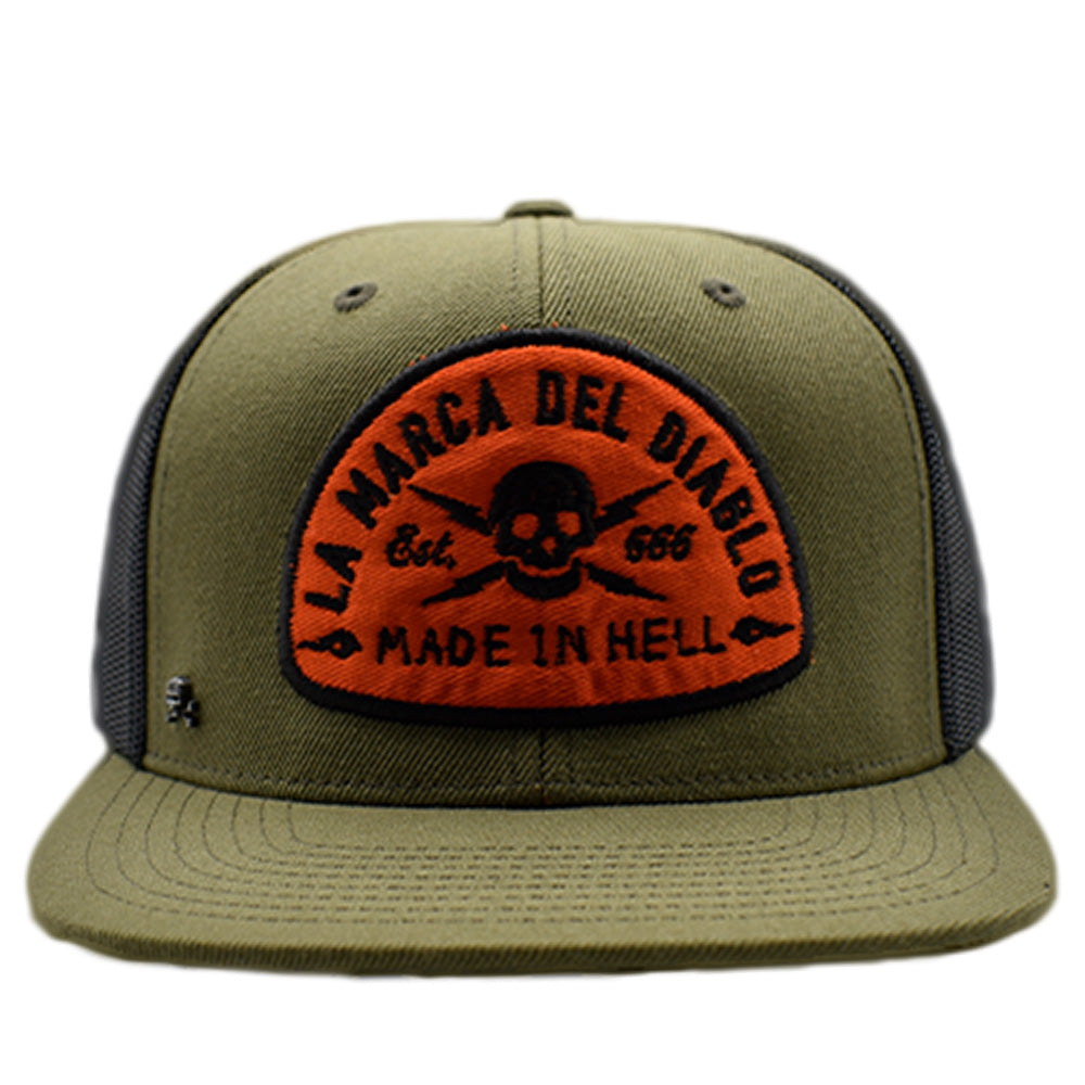 Gorra Apocalipsis Green Negro / Verde Snapback / King Monster