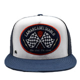 Gorra  Blue Racing Flag Snapback / King Monster