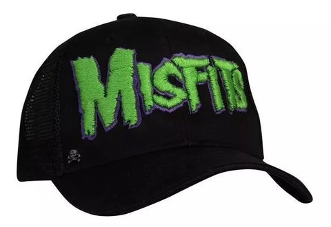 Gorra Trucker Logo Misfits Green