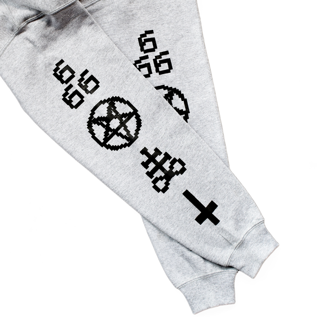 Sudadera Navideña Hail Satan Gris