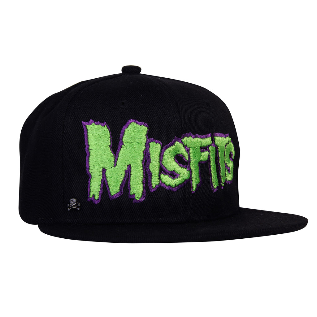 Gorra Plana Logo Misfits Green