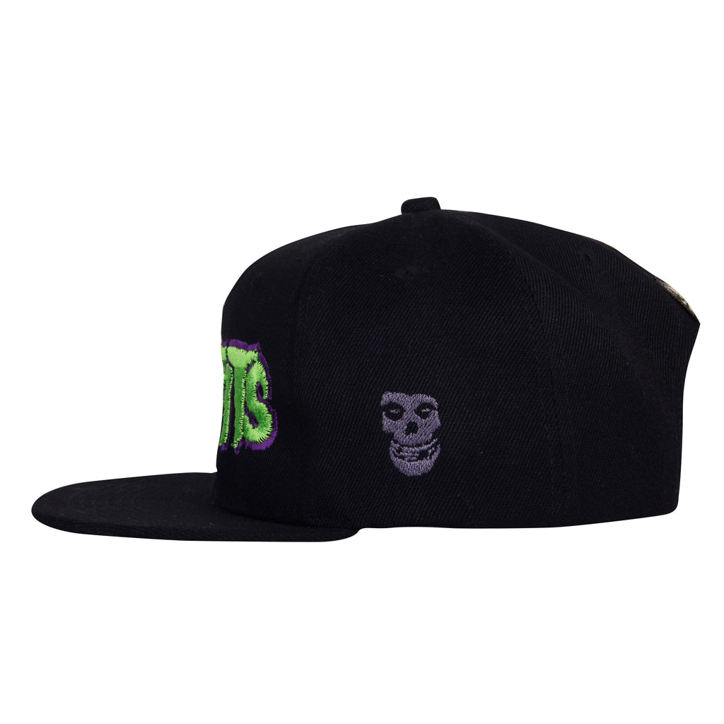 Gorra Plana Logo Misfits Green