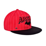 Gorra Arkham Rojo/Rayas