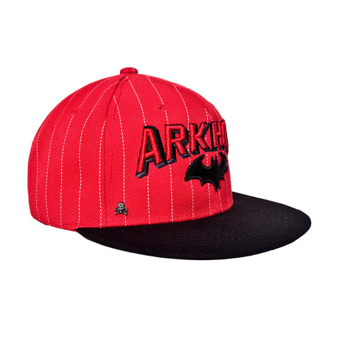 Gorra Arkham Rojo/Rayas