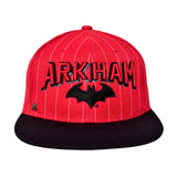 Gorra Arkham Rojo/Rayas