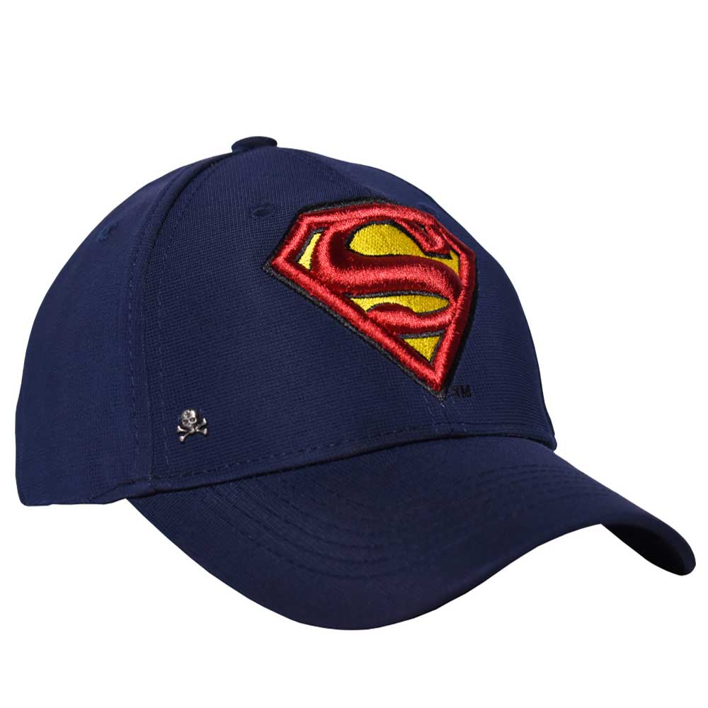 Gorra Flex Logo Superman Azul Marino