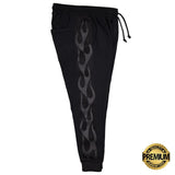 Pants Black Flames